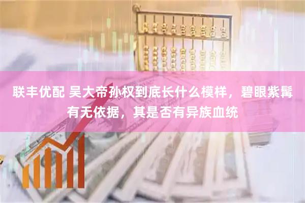 联丰优配 吴大帝孙权到底长什么模样，碧眼紫髯有无依据，其是否有异族血统